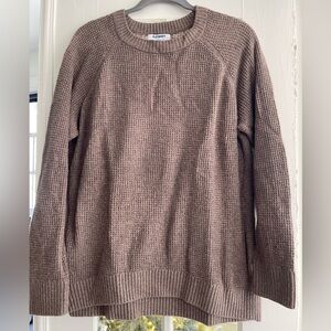 Old Navy Women's Taupe Crew Neck Sweater